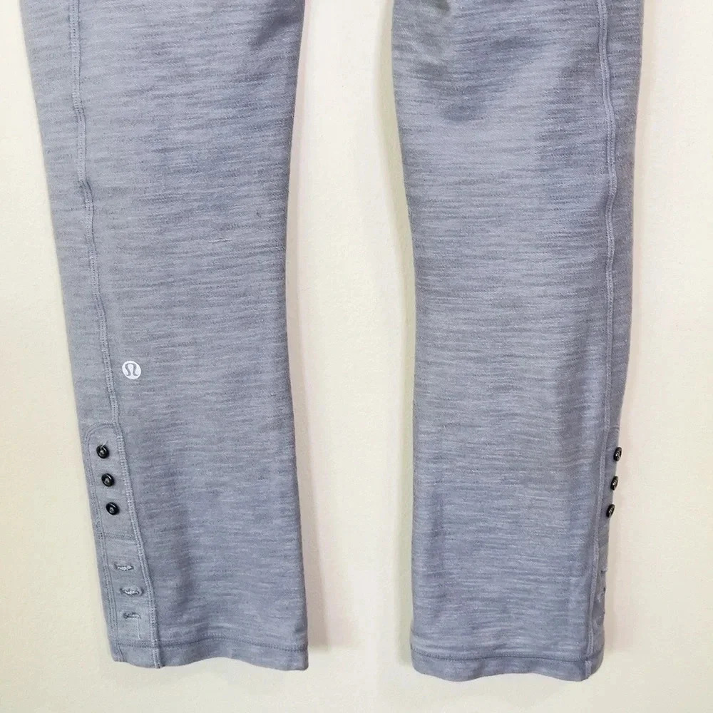 LULULEMON | RIDE ON CROP REFLECTIVE GREY SLUB  DENIM - Picture 10 of 14